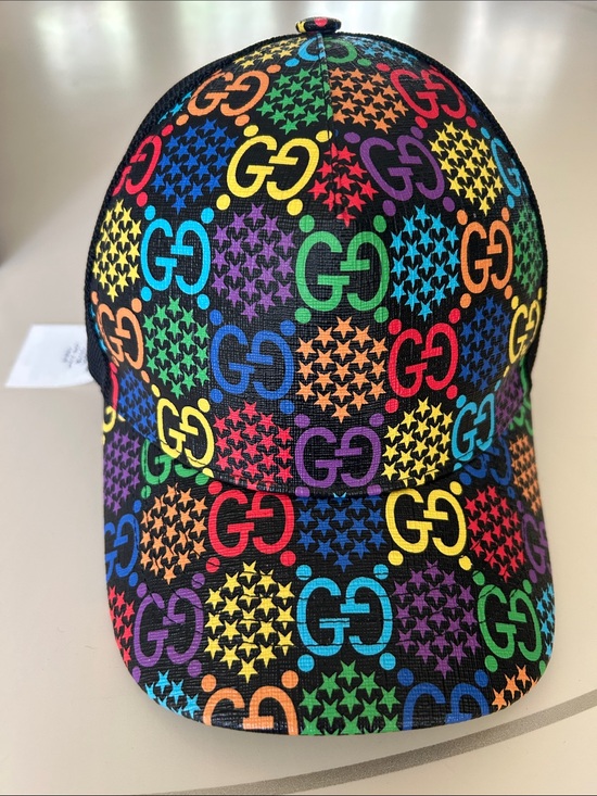 Gucci Rainbow GG Logo Mesh Baseball Cap main image 4